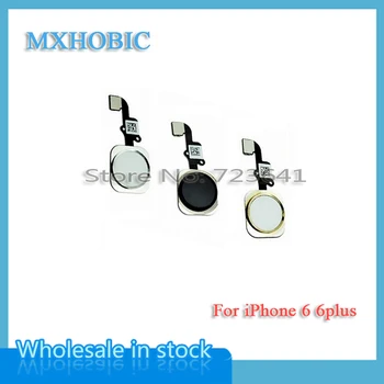 10vnt/daug Namų Mygtuką Flex Cable For iPhone 5S 6 6plus 6s plius 4.7