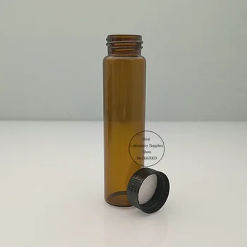 2 ml į 60ml Gintaro Lab Stiklo mėginio buteliai ruda varžtas nagų eterinio aliejaus butelis Lab buteliuką Chemijos stikliniai Indai