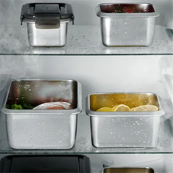 2L Virtuvės Talpyklos Maisto Išsaugojimo Dėžutė Šviežių Laikyti Dėžutėje Šaldytuve Vaisių, Daržovių, Daržovių ir Virtuvės Saugojimo Dėžutė
