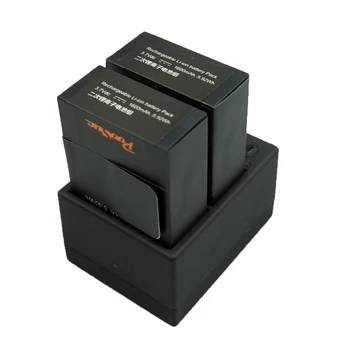 3.7 V AHDBT-301 Baterijas + USB Dual Įkroviklio Gopro Hero3 batterie AHDBT 302 Eiti Pro 3, baterija GoPro hero 3 Black