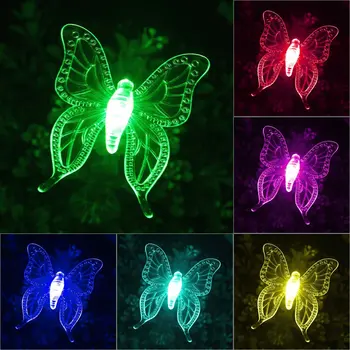 3 Pack LED Saulės Hummingbird Drugelis Dragonfly Šviesos Įvairių Spalvų Keitimas Sodo Kelias lempos Lauko Kraštovaizdžio Kelio, Vejos Lempos