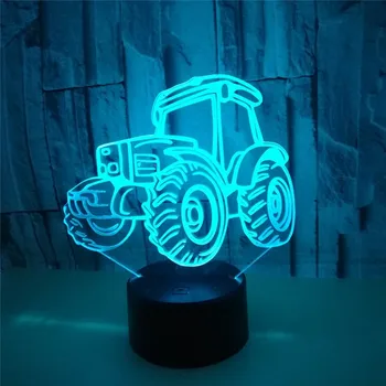 3D naktį Šviesos Vilkiko Formos USB Mokestis Touch Jungiklis Lempos 7 Spalvinga, Vaikams, Naktį Šviesos Karšto Lašas Laivas Naujovė Dovanos