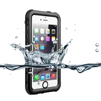 Atsparus vandeniui Atveju iPhone 7 8 Plius 5 5S SE atsparus smūgiams Touch ID Coque Apima, 