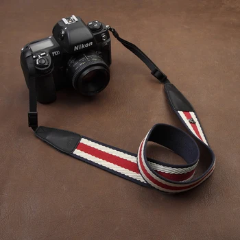 Cam-į 8111 Karšto Patogus medvilnės fotoaparatas dirželis Originalus digital SLR virvelę Sony Nikon Canon