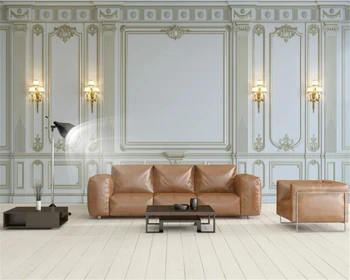Custom tapetai, freskos Europos high-end gipso geometrinis fone, sienos, namo apdailos gyvenimo kambario, miegamasis 3d tapetai