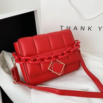Europos ir Amerikos Moterų, Rombas, Grandinės, Mini Krepšys 2020 Naujas Mados korėjos Stiliaus Aukštos Kokybės Krepšys Aikštėje Sling Bag