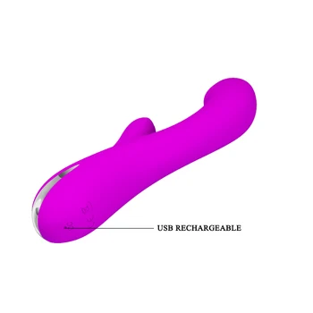 Gana Meilės USB Įkrovimo Šildymo 12 Režimas AV Wand Massager G Spot Vibratoriai Galingas Erotika Clit Vibratorius Sekso Žaislas Moterims