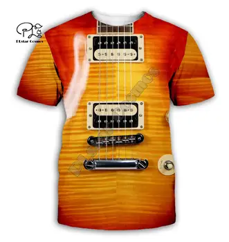 Gitaros meno, Muzikos instrumentas, 3D full spausdinimo mados t marškinėliai, Unisex hip-hop stiliaus marškinėlius streetwear atsitiktinis vasaros stiliaus-3