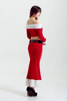 Kalėdų Moterų Cosplay Kostiumų Etapo Rezultatus Drabužiai Mergaitėms Automobilių Modelį Mermaid Dress Vienodas