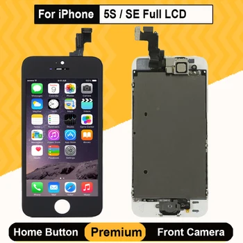 Klasės AAA, Pilnas Visas Komplektas su LCD iPhone 5S SE Rodyti 3D Jutiklinis Ekranas Asamblėjos Pakeitimo 