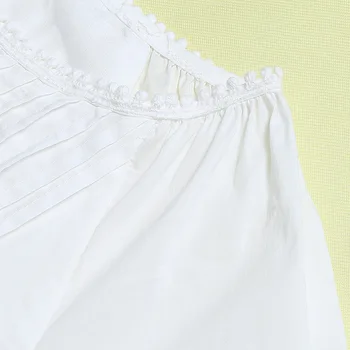 Korėjos Motinystės Suknelė Dėvėti Motinystės Trumpą Šifono rankovėmis Balti Drabužiai Motinystės Drabužių Lankas suknelė Nėštumo Drabužius M-2XL