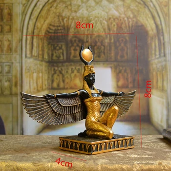 Namo Apdaila Mados Egiptas Isis Deivės Skulptūra Rankų Darbo Ornamentas Dervos Vaikų Kambario Puošyba, Dovanų Skulptūra
