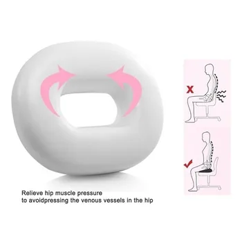 Namų Tekstilės Žiedo Skausmo Atminties Putos Komfortą Spurgos Žiedas Kėdės Atlošas Nugaros Atrama, Pagalvė Ortopedinė Pagalvė