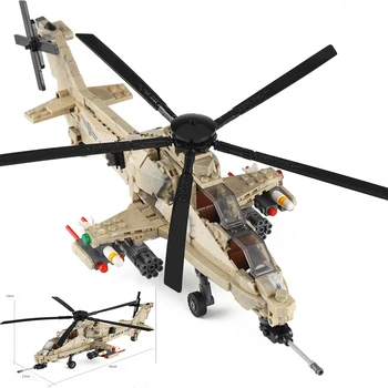 Naujas 749pcs Karinis lėktuvas Sraigtasparnis Blokai Karinį Lėktuvą Modelis Plytų Karių SWAT Žaislai Berniukams