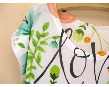 Naujausios Vakarų stiliaus Naujas M. Moteris marškinėliai mergaitėms Vasaros trumpomis Rankovėmis lapai raidžių spausdinti tees moterų, O-kaklo viršūnes nemokamas pristatymas