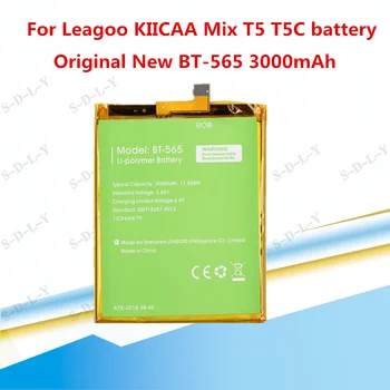 Originalios Atsarginės Leagoo T5 Baterija 3000mAh Už Leagoo KIICAA Sumaišykite T5 T5C BT565 Smart Mobilųjį Telefoną + + Sekimo Numerį