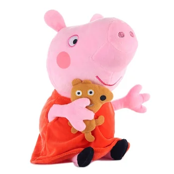 Originalus prekių Peppa Pig Įdaryti Pliušinis Žaislas Peppa George Kiaulių Šeimai Šalis Lėlės Kalėdų Kalėdų dovana Mergaitė
