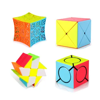 QiYi Šeimos 3x3x3 4x4x4 5x5x5 6x6x6 7x7x7 DNR FangYuan Piramidės Megaminxeds Magic Cube Greitis Twisty Įspūdį Švietimo Žaislai