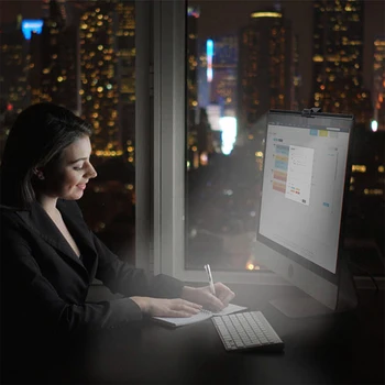 Quntis e-Skaitymo LED Užduotis Lempa be Atspindžių ant Ekrano, kad Akys Priežiūros, USB Powered Kompiuterio Monitoriaus Šviesos Sutaupyti Vietos ant Stalo