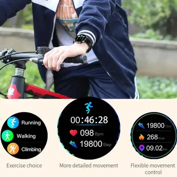 S80 Sporto Smart Žiūrėti Fitness Tracker Paramos Širdies ritmo Miego daugiafunkcinė sporto Smart Apyrankę, 