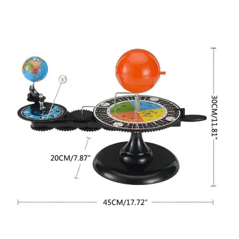 Saulės Sistema, Saulė, Žemė, Mėnulis Orbita Planetariumas Modelio Švietimo Mokymo Priemonė K1MA 