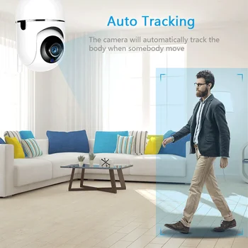 SECTEC 720P Debesis Belaidžių IP kamerų Intelligent Auto Stebėjimo Žmogaus Namų patalpų Apsaugos Stebėjimo stebėjimo kamerų Tinklas, Wifi-Cam