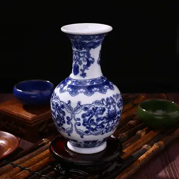 Senovinių Namų Dekoro Keraminės Vazos Antikvarinis Mėlynos Ir Baltos Spalvos Porceliano C Modelis