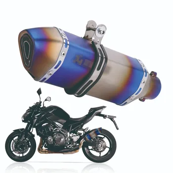 Universalus Deginimas Mėlyna 51MM Motociklo Išmetimo Vamzdis Su DB Žudikas Duslintuvo Motociklu Pabėgti Vamzdis, Yamaha Honda KTM Kawasaki
