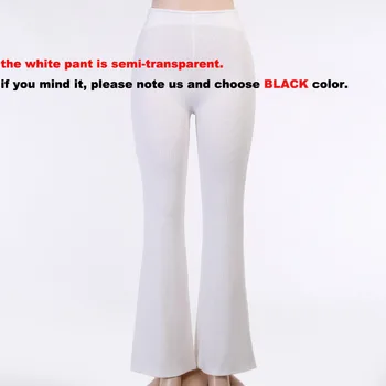Yuqung Seksualus, Cut-Out Aukšto Juosmens Flare Kelnės Kelnės Rudenį 2020 Lastikiniu Mezgimu Šalies Bell Bottom Kelnės Baltos Streetwear Clubwear