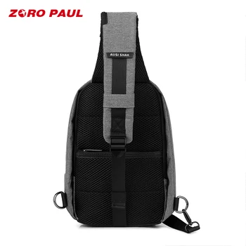 ZORO PAULIUS Laisvalaikio Krepšys Vyrų USB Įkrovimo Dizaino Vyro Krūtinės Krepšys Pack Kovos Vagystės Peties Crossbody krepšiai Vyrams Kelionės