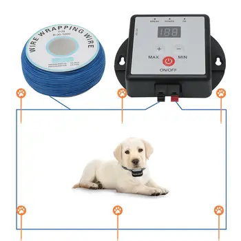 1-99 Šuo LED Elektros Tvora Vandeniui PET Antkaklis Įkrovimo Pet Sukrėstas Apykaklės Elektroninių Pet Tvora Izoliavimo Komplektas