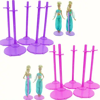 10 Vnt Turėtojas =5x Pink + 5x Violetinė Modelio Ekranas Manekenas Stovi Juosmens Parama Lėlių Priedai Barbie Lėlės 12 Colių