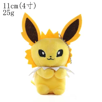 11-13cm Pokemon Pliušinis Pikachu Eevee Squirtle Charmander Bulbasaur Mielas Animacinių filmų Anime Duomenys Pliušinis Lėlės 