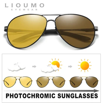 2020 Vyrų Poliarizuoti Akiniai nuo saulės Dieną Naktinio Matymo Vairavimo Photochromic Objektyvas Moterų Akiniai Priedai UV400 gafas de sol hombre