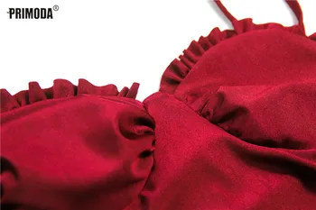2021 Vasaros Seksuali Suknelė Moterų Mados Drabužių Spagečiai Dirželiai Stebėjimo Klubas Šalies Pynimas Tilptų Stora Mini Suknelė Raudona Mujer PR279M