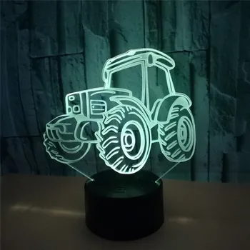 3D naktį Šviesos Vilkiko Formos USB Mokestis Touch Jungiklis Lempos 7 Spalvinga, Vaikams, Naktį Šviesos Karšto Lašas Laivas Naujovė Dovanos