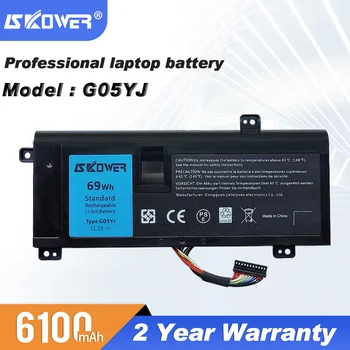 69Wh G05YJ Nešiojamas Baterija Dell Alienware 14 A14 M14X R3 R4 P39G + Įrankiai (Nemokamas pristatymas)