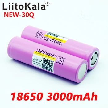 6PCS LiitoKala originalus Naujas INR 18650 baterija 3.7 V 3000mAh INR18650 30Q li-jonų Baterijas