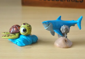 9pcs/daug 5cm Nemo Veiksmų Skaičiai Žaislai Klounas Marlin Lėlės PVC Garažo Rinkinys Žaislai Vaikams Brinquedos