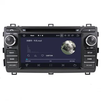 Android 10.0 4G+64GB automobilio DVD grotuvas GPS multimedijos Radijo Toyota Auris 2013 -GPS Navigacijos Headunit Garso Built-in DSP
