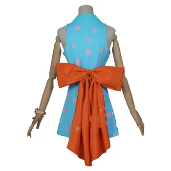 Anime One Piece Wano Šalies Nami Cosplay Kostiumų Wanokuni Nami Seksualus Kimono Suknelę Moteris Suaugusiųjų Helovinas Kostiumas