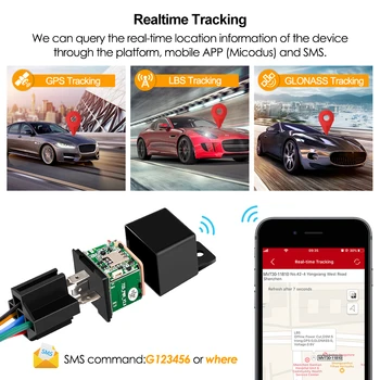 Atnaujintas MV730!!! Relė GPS Tracker Automobilių Tracker 10-40V nutraukė Kuro ACC Gniūžtės Signalizacijos, Automobilių Locator Vibracijos greičio viršijimo Įspėjimo Nemokama programa