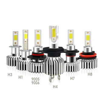 Aukštas šviesos H11 CANBUS Led Mini Automobilių Priešrūkinis žibintas LED H1 H4, H8, H9 9005 9006 H7 H3 100W 8000LM 6500K 12V Auto led lempos, priekinis žibintas