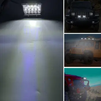 Automobilio LED Darbo Šviesos Juostą Vairuotojo Lempa Offroad Valtis Traktorių, Sunkvežimių, 4x4, 4WD VISUREIGIS Rūko žibintai 12V 24V priekinis žibintas ATV Led Juosta
