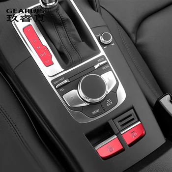 Automobilio Stilius Centrinio Pavara, rankinis Stabdis A P Mygtukai Dekoratyvinis skydas Apima Lipdukai Apdaila Audi A3 8V S3 Interjero Auto Priedai