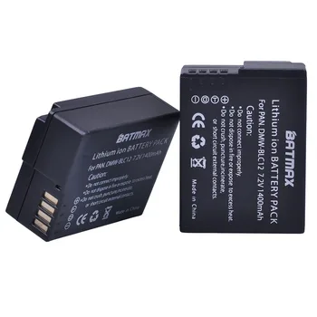 Batmax 3pc NT-BLC12 NT BLC12 Įkrovimo Baterija (akumuliatorius skirtas Panasonic BLC12 NT-BLC12E NT-BLC12PP FZ200 FZ1000 DMC-DMC G5-G6 GH2
