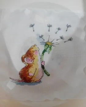 Dreampattern Pele ir kiaulpienių kryželiu rinkinys gyvūnų animacinių filmų 14ct 11ct siuvinėjimo 