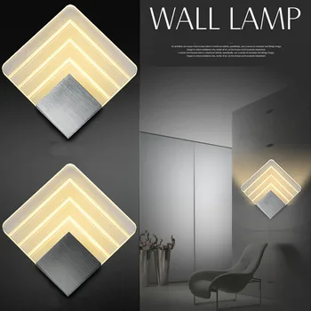 Feimefeiyou LED Aliuminis sieninis lengvųjų geležinkelių projekto Aikštėje LED sienos lempos naktiniai kambarys miegamasis sieniniai šviestuvai menų 2 dydžių