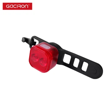 Gaciron W07R Naujas Dviračio Galinis Žibintas USB Įkrovimo Vandeniui IPX4 Dviračio Šviesos MTB Uodegos Šviesos, 4 Režimai Dviračių Įspėjimo užpakalinis žibintas