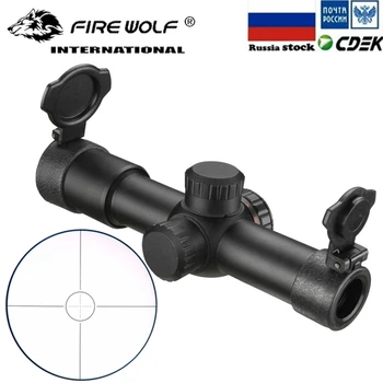 GAISRO WOLF 4.5x20 E Mil-Dot Riflescope Medžioklės Šautuvas taikymo Sritis Raudonai Apšviestas AK47 AK74 AR15 Riflescope Su Flip-open Objektyvo Dangteliai